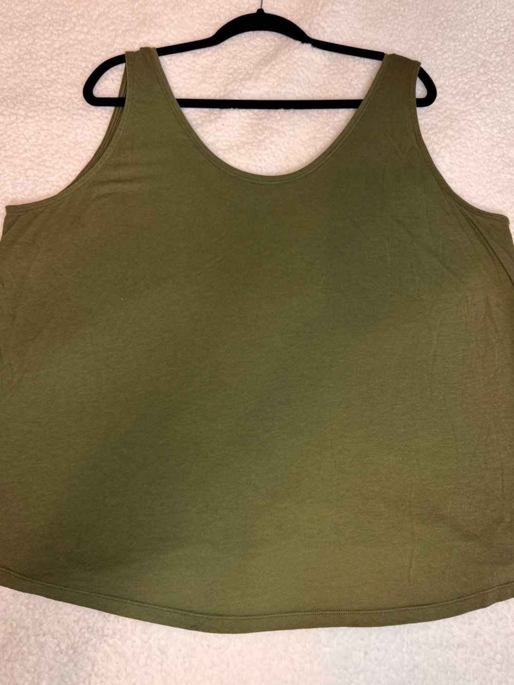 Old Navy Olive Scoop Neck Tank Top
